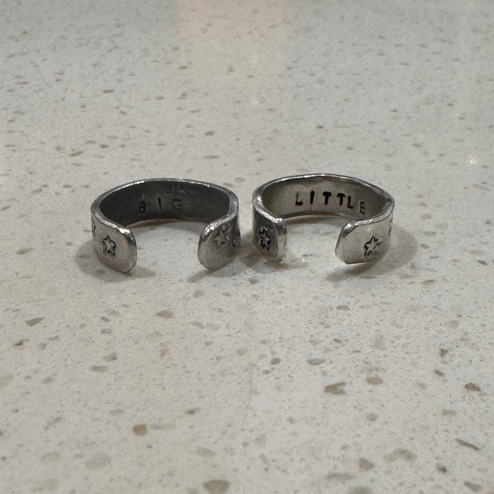 Chi Omega Big Little Thumb Rings